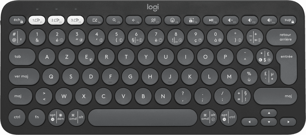 Logitech Pebble Keys 2 K380s Wireless Keyboard - French (AZERTY) — image 2