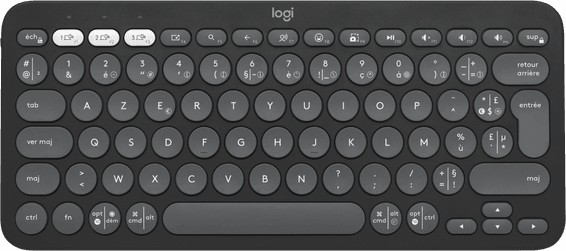 Clavier sans fil Logitech Pebble Keys 2 K380s - Français (AZERTY)