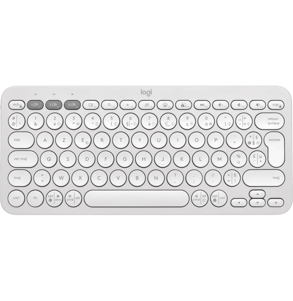Clavier sans fil Logitech Pebble Keys 2 K380s - Français (AZERTY)