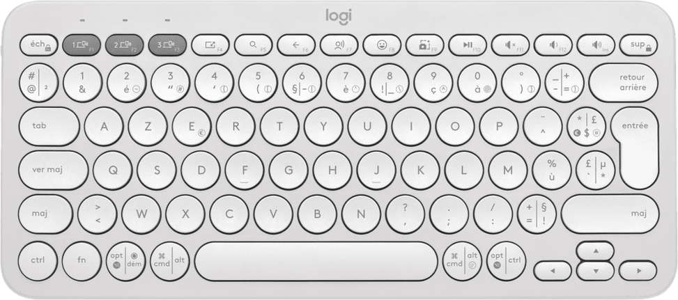لوحة مفاتيح لاسلكية Logitech Pebble Keys 2 K380s - فرنسي (AZERTY) — صورة 7