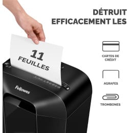 Destructeur Fellowes Powershred® LX70 Coupe-Croisée (4407501)