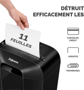 Destructeur Fellowes Powershred® LX70 — Sécurité P-4 · 18 L · 11 feuilles/passage — image 2