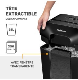 Destructeur Fellowes Powershred® LX70 Coupe-Croisée (4407501)