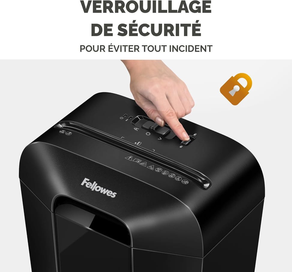 آلة تمزيق الورق Fellowes Powershred® LX70 — أمان P-4 · 18 L · 11 ورقة/تمريرة — صورة 5