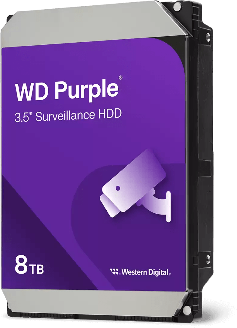 Disque dur interne 3.5" Western Digital Purple 8 To pour la vidéosurveillance (WD85PURZ) — image 1