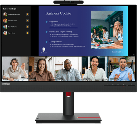 Écran Plat 24" Lenovo ThinkVision T24v-30 (63D8MAT3EU)