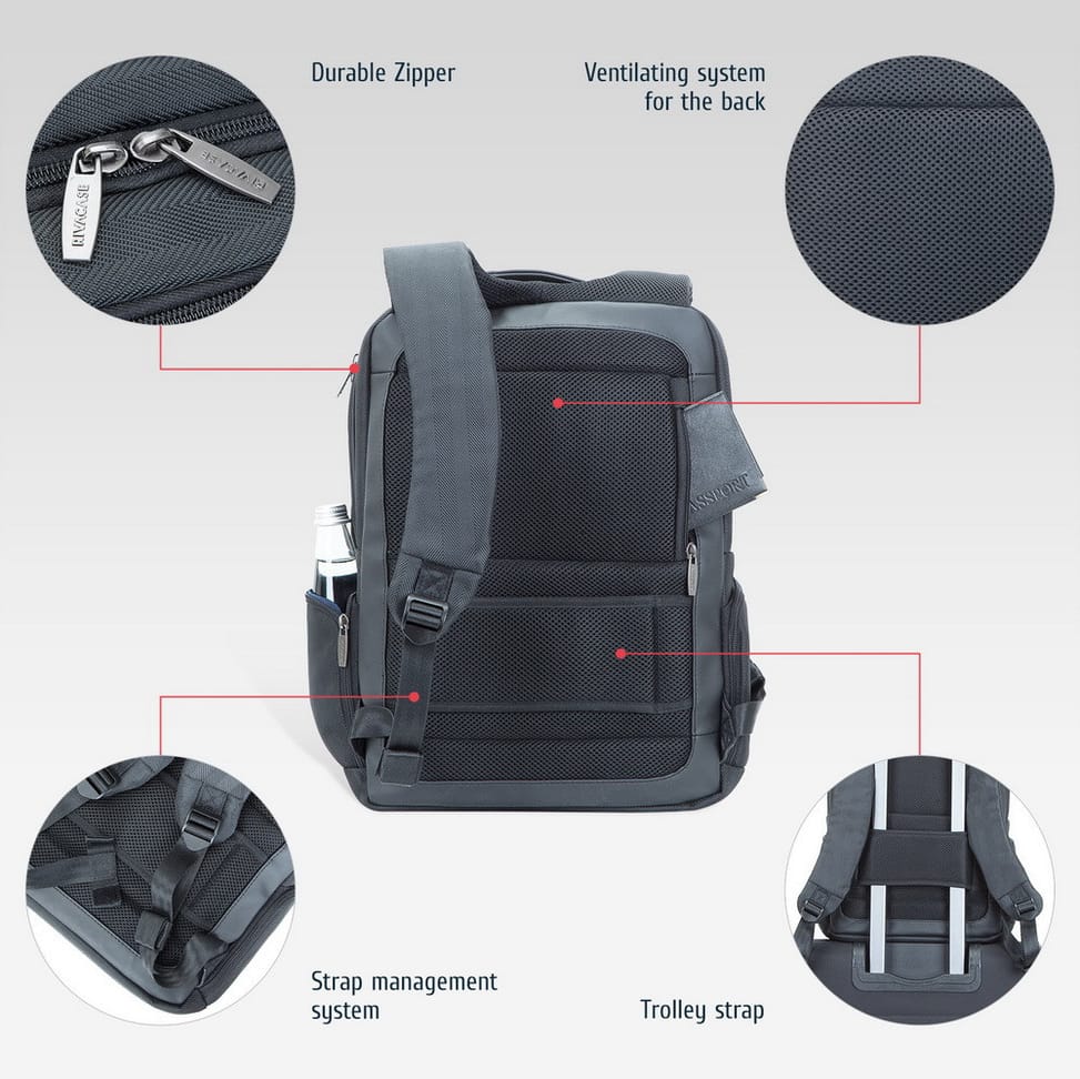 Sac à dos Rivacase Narita 8165 Noir pour ordinateurs portables 15.6" (8165 Black) — image 14