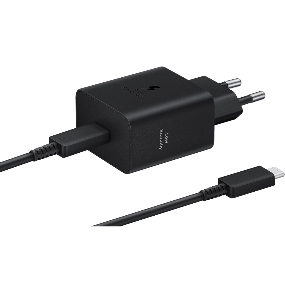 Chargeur Samsung ultra rapide 45W USB-C - Avec câble (EP-T4511XBEGWW)