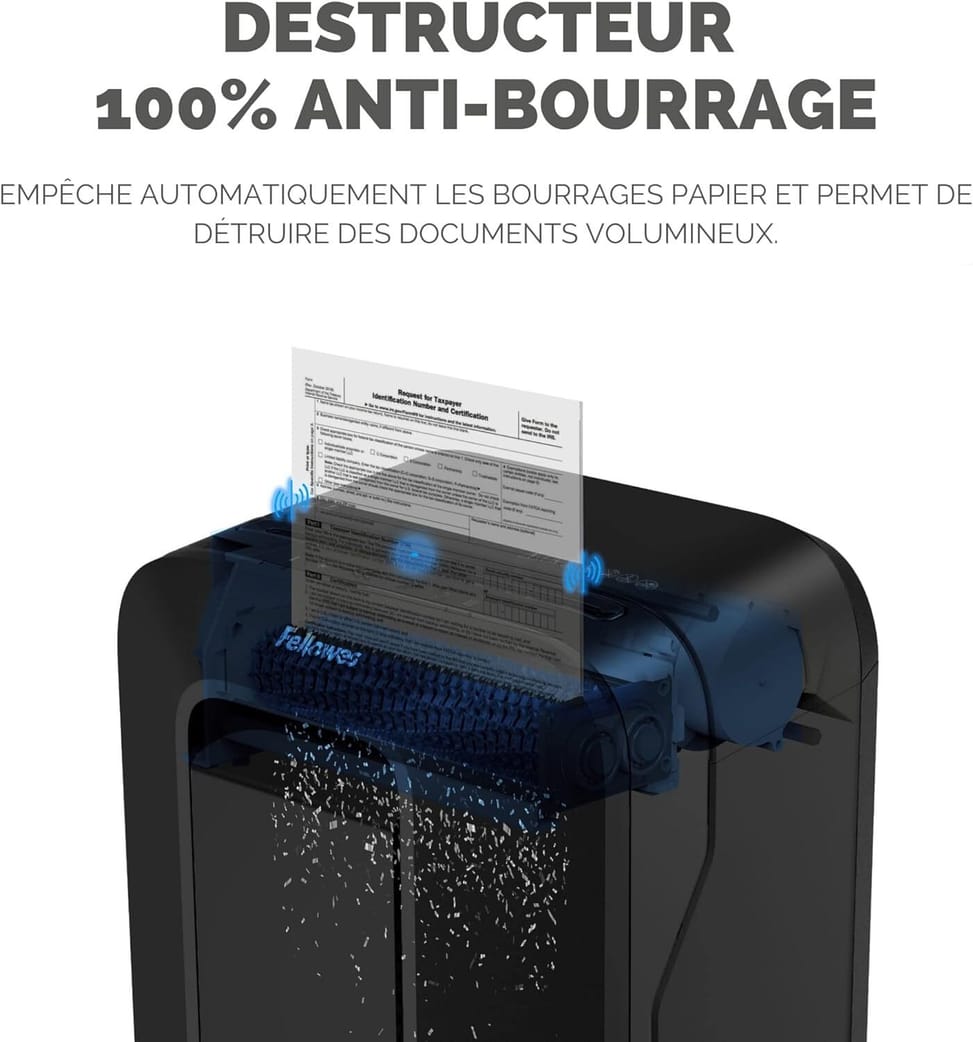 Fellowes Powershred® LX200 Shredder — P-4 Security · 22 L · 12 sheets/pass — image 2