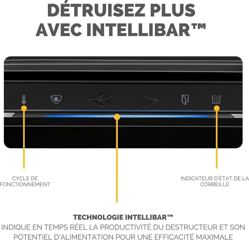 Destructeur Fellowes Powershred® LX200 — Sécurité P-4 · 22 L · 12 feuilles/passage — image 5