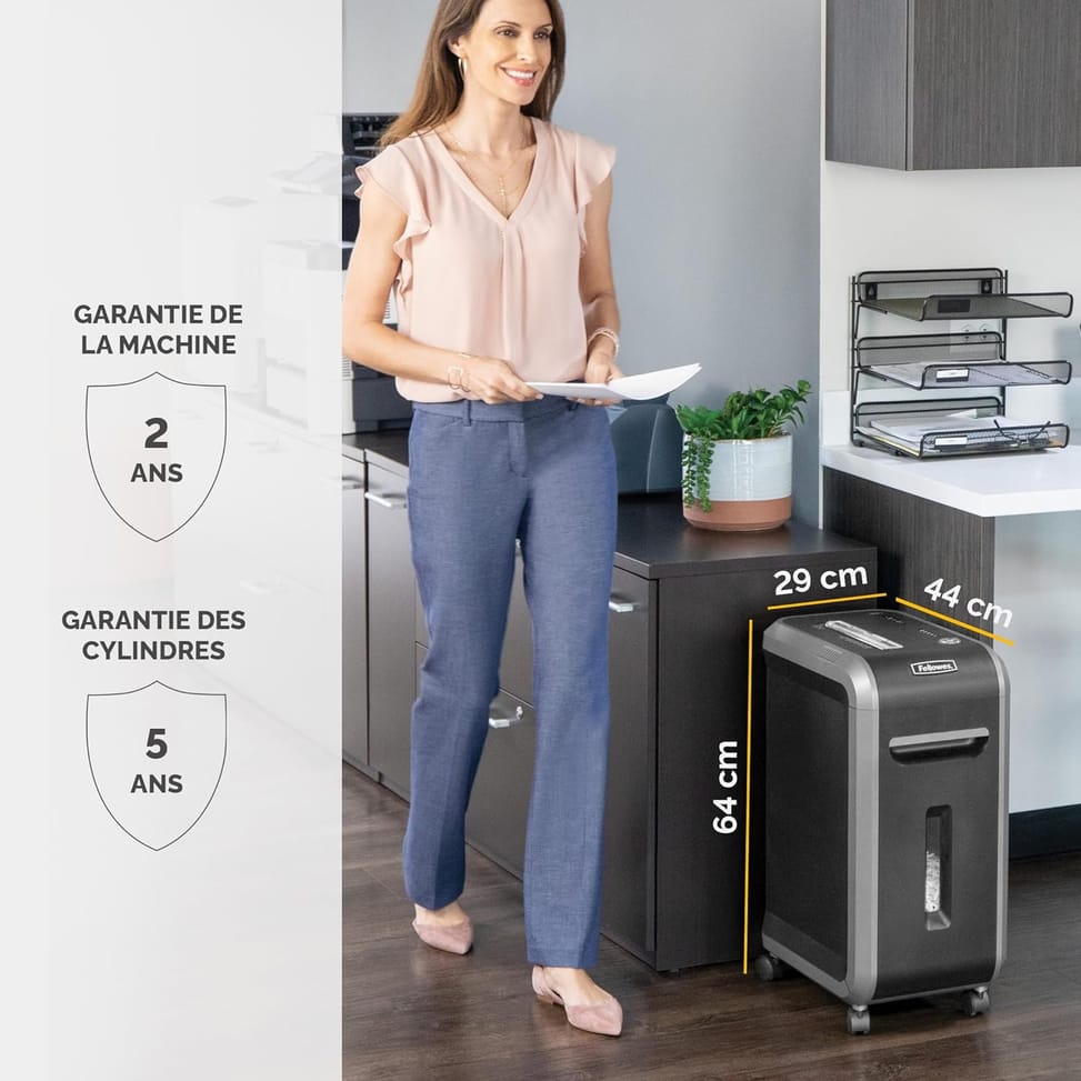 Fellowes Powershred® 99Ci Shredder — P-4 Security · 34 L · 18 sheets/pass — image 8