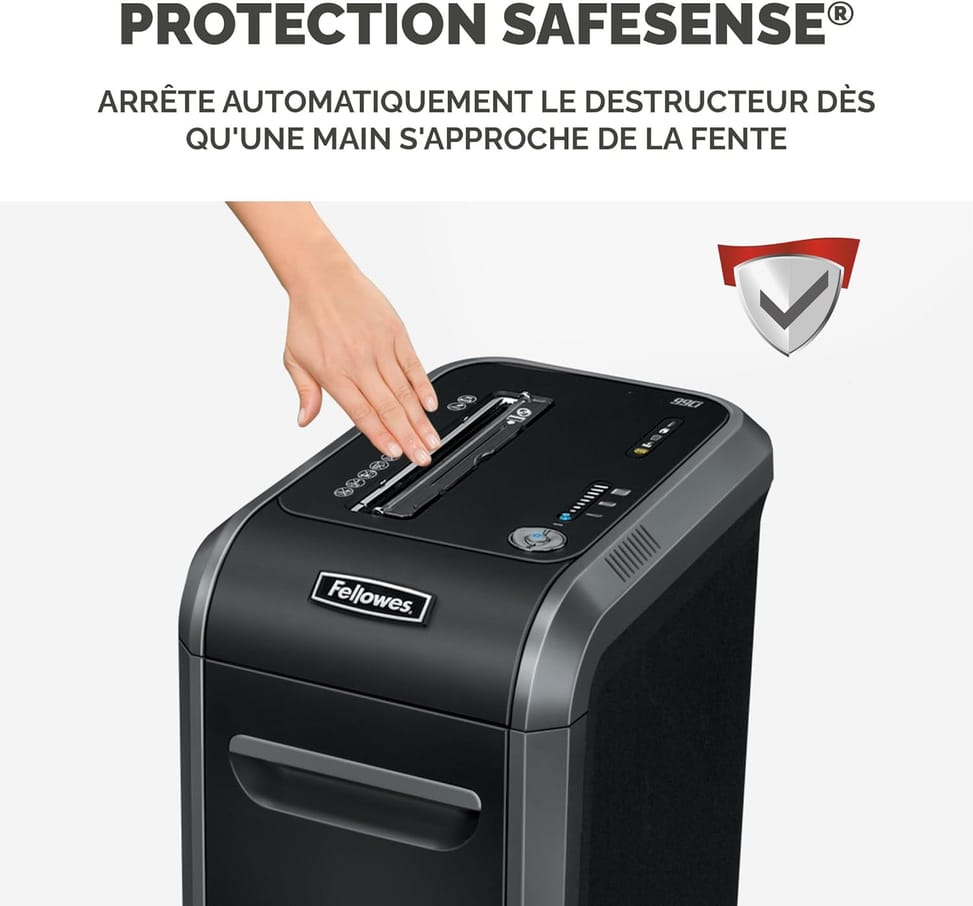 Destructeur Fellowes Powershred® 99Ci — Sécurité P-4 · 34 L · 18 feuilles/passage — image 9