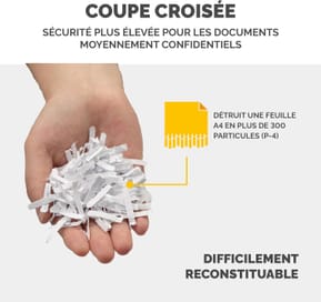 Destructeur Fellowes Powershred® 99Ci — Sécurité P-4 · 34 L · 18 feuilles/passage — image 6