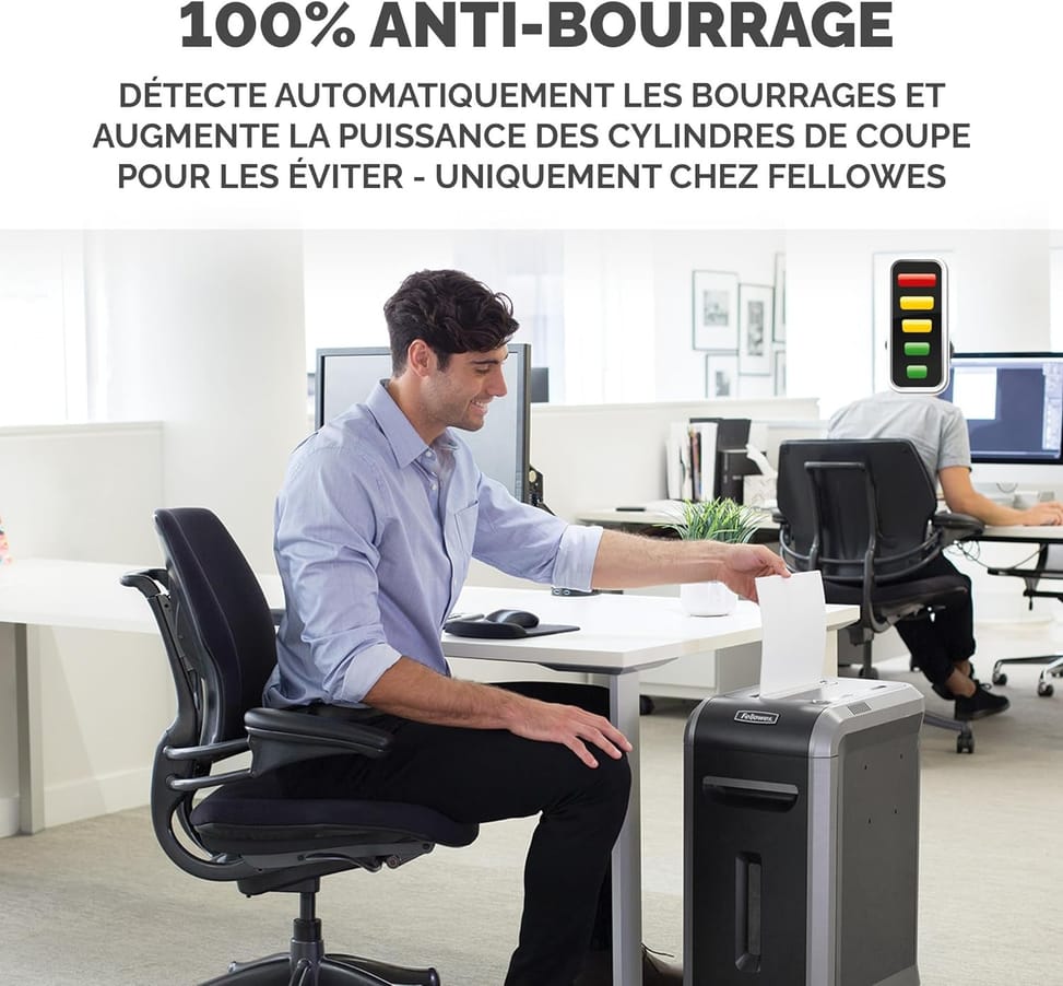 Destructeur Fellowes Powershred® 99Ci — Sécurité P-4 · 34 L · 18 feuilles/passage — image 5