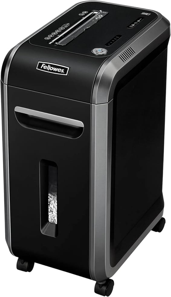 Destructeur Fellowes Powershred® 99Ci — Sécurité P-4 · 34 L · 18 feuilles/passage