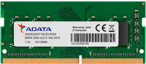 Barrette mémoire ADATA SO-DIMM 16GB DDR4 3200 Mhz - PC Portable (AD4S320016G22-SGN)