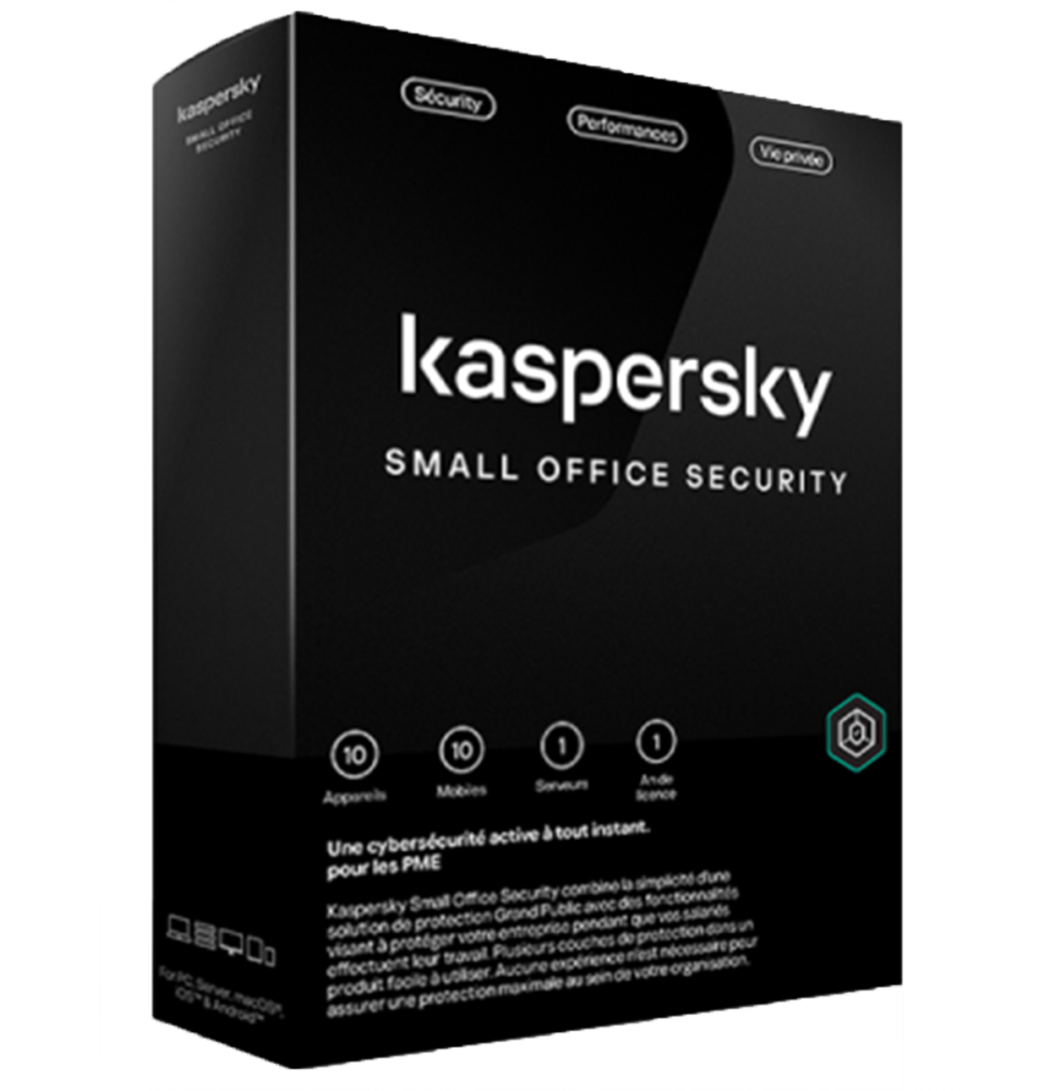 Kaspersky Small Office Security | 10 Postes / 1 Serveur (KL45418BKFS-23MAG)