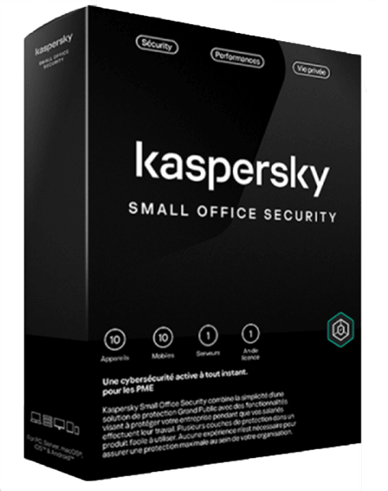 Kaspersky Small Office Security | 10 Postes / 1 Serveur (KL45418BKFS-23MAG)