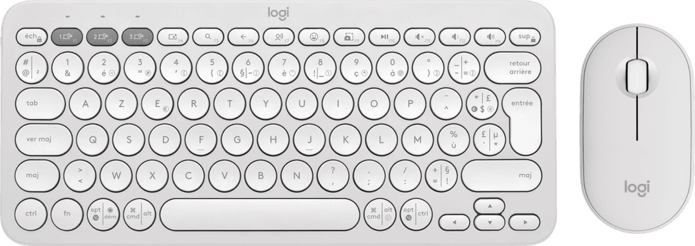 طقم لوحة مفاتيح وفأرة لاسلكي Logitech Pebble 2 Combo — صورة 8