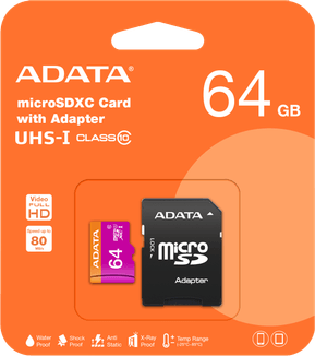 Carte Mémoire ADATA Micro SDHC Class 10 avec Adaptateur