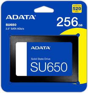 Disque Dur interne SSD ADATA Ultimate SU650 2.5" 256 Go (ASU650SS-256GT-R)