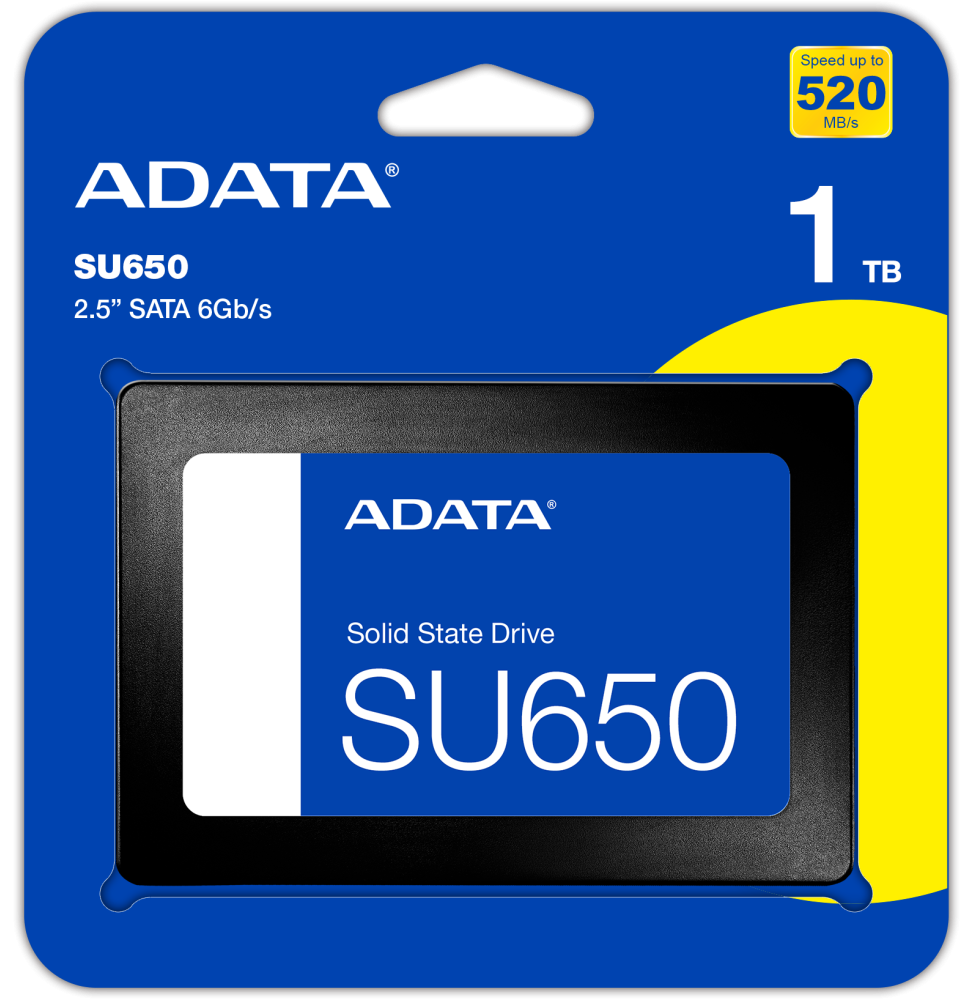 Disque Dur interne SSD ADATA SU650 SATA 2.5" 1 To (ASU650SS-1TT-R)