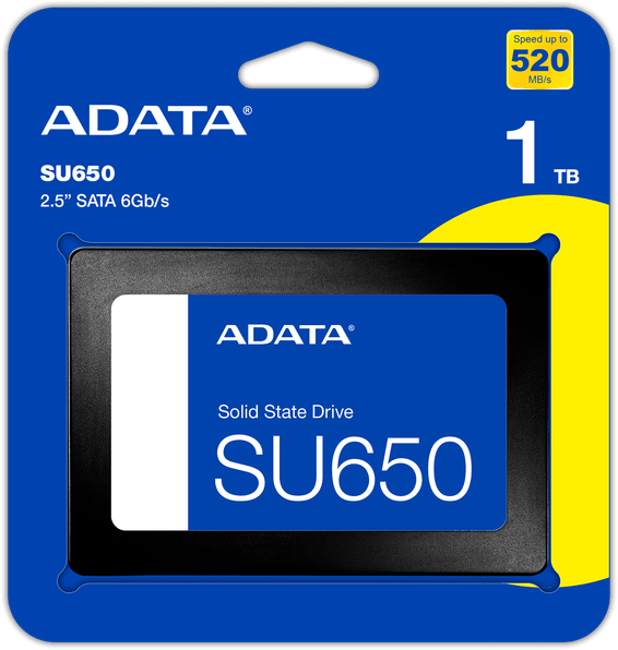 Disque Dur interne SSD ADATA SU650 SATA 2.5" 1 To (ASU650SS-1TT-R)