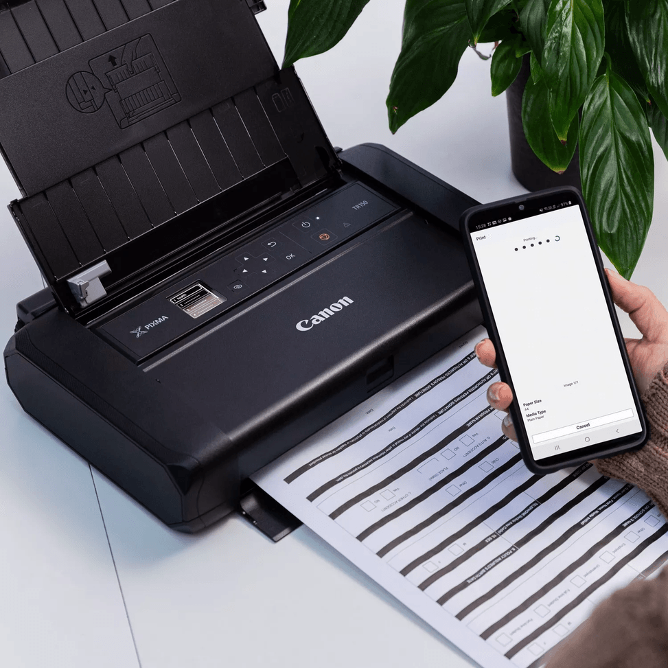 Imprimante Jet d'encre Portable Canon Pixma TR150 avec Batterie (4167C026AC) — image 14