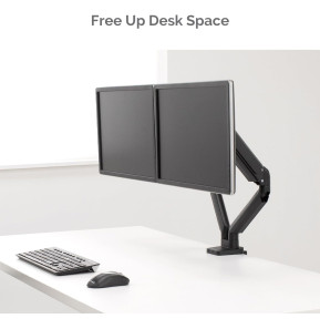 Bras porte-écrans double Horizontal Fellowes Platinum Series - Noir (8042501)