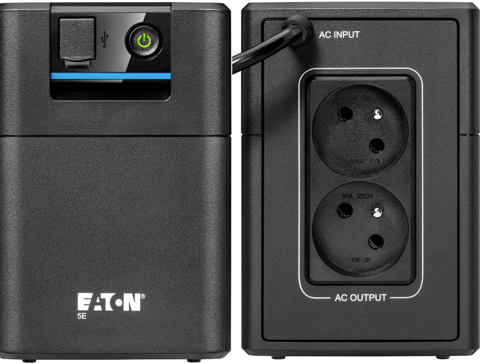 Eaton 5E 900 USB Gen2 Line-Interactive UPS - 480 W / 900 VA - 2 FR outlets (5E900UF) — image 1