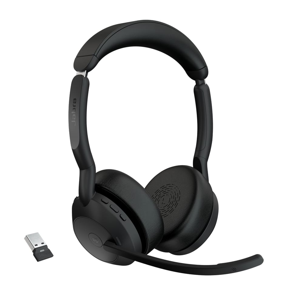 Jabra Evolve2 55 MS Stereo Bluetooth Headset - USB-A (25599-999-999) — image 1