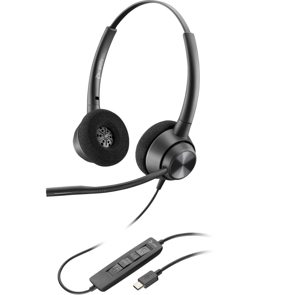 Micro-casque POLY EncorePro 320 USB-A stéréo TAA (767G0AA)