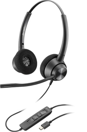 POLY EncorePro 320 USB-A Stereo TAA Headset (767G0AA)