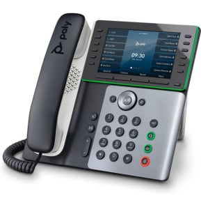 Téléphone IP POLY Edge E550 compatible PoE...