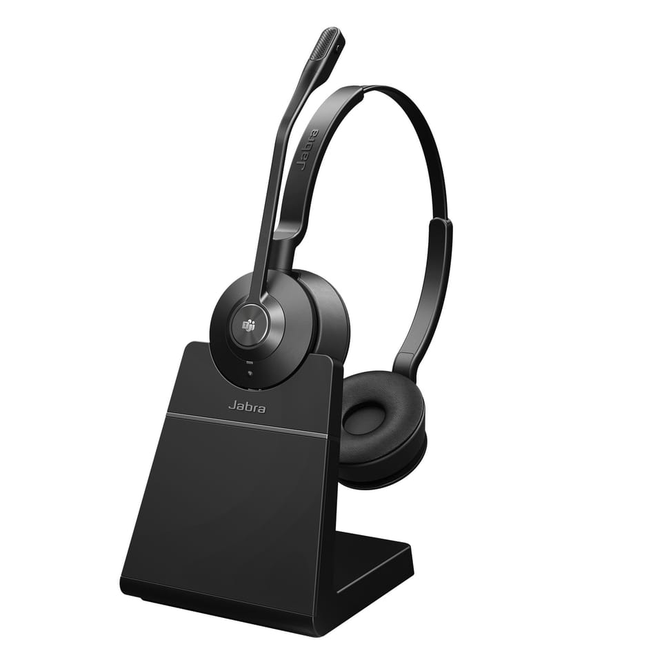 Micro-casque sans fil Jabra Engage 55 avec Socle de chargement Noir (9559-455-111) — image 2
