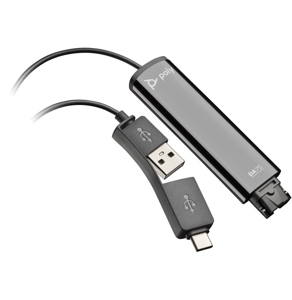 Adaptateur USB vers QD Poly DA75 (786C6AA)