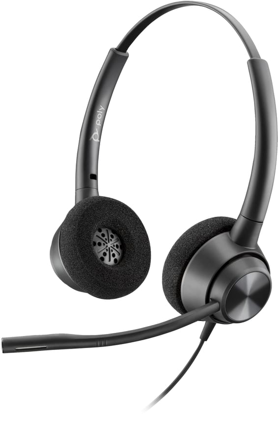 Micro-casque POLY EncorePro 320 binaural avec fonction Quick Disconnect TAA (77T26AA)