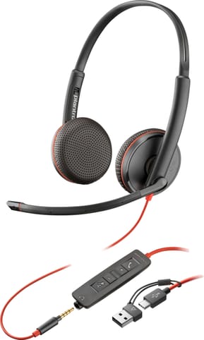 Micro-casque POLY Blackwire 3225 stéréo USB + Connexion 3,5 mm (8X229AA) — image 2