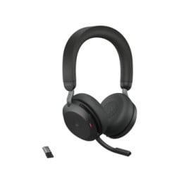 Micro-casque Bluetooth Jabra Evolve2 75 avec Socle de chargement Noir (27599-999-989)