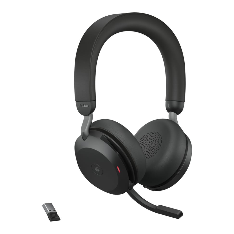 Micro-casque Bluetooth Jabra Evolve2 75 avec Socle de chargement Noir (27599-999-989) — image 3
