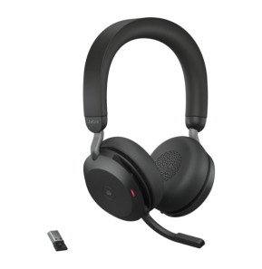 Micro-casque Bluetooth Jabra Evolve2 75 avec Socle de chargement Noir (27599-999-989)