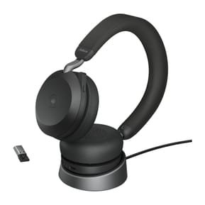 Micro-casque Bluetooth Jabra Evolve2 75 avec Socle de chargement Noir (27599-999-989) — image 4