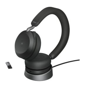 Micro-casque Bluetooth Jabra Evolve2 75 avec Socle de chargement Noir (27599-999-989)