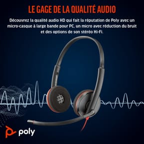 Micro-casque POLY Blackwire 3220 stéréo USB-C + adaptateur USB-C/A (8X228AA) — image 5