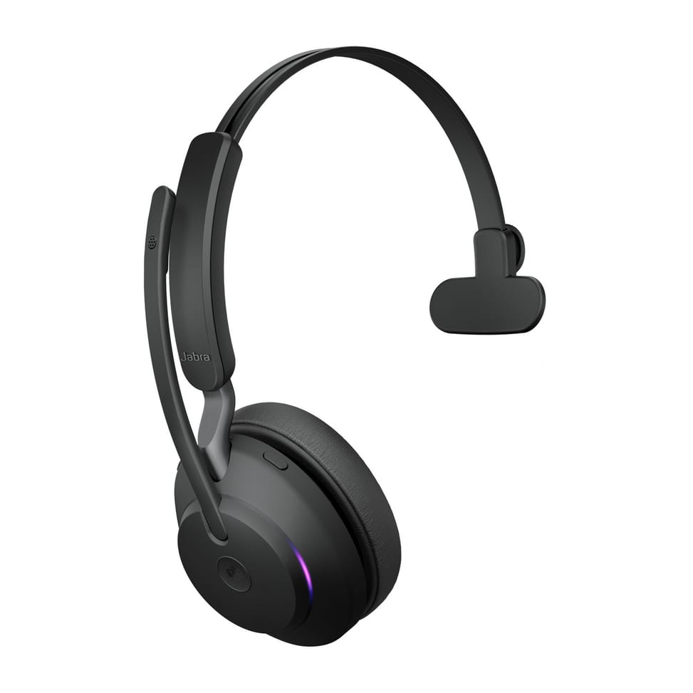 سماعة رأس بميكروفون لاسلكية Jabra Evolve2 65 MS Mono (26599-899-899) — صورة 2