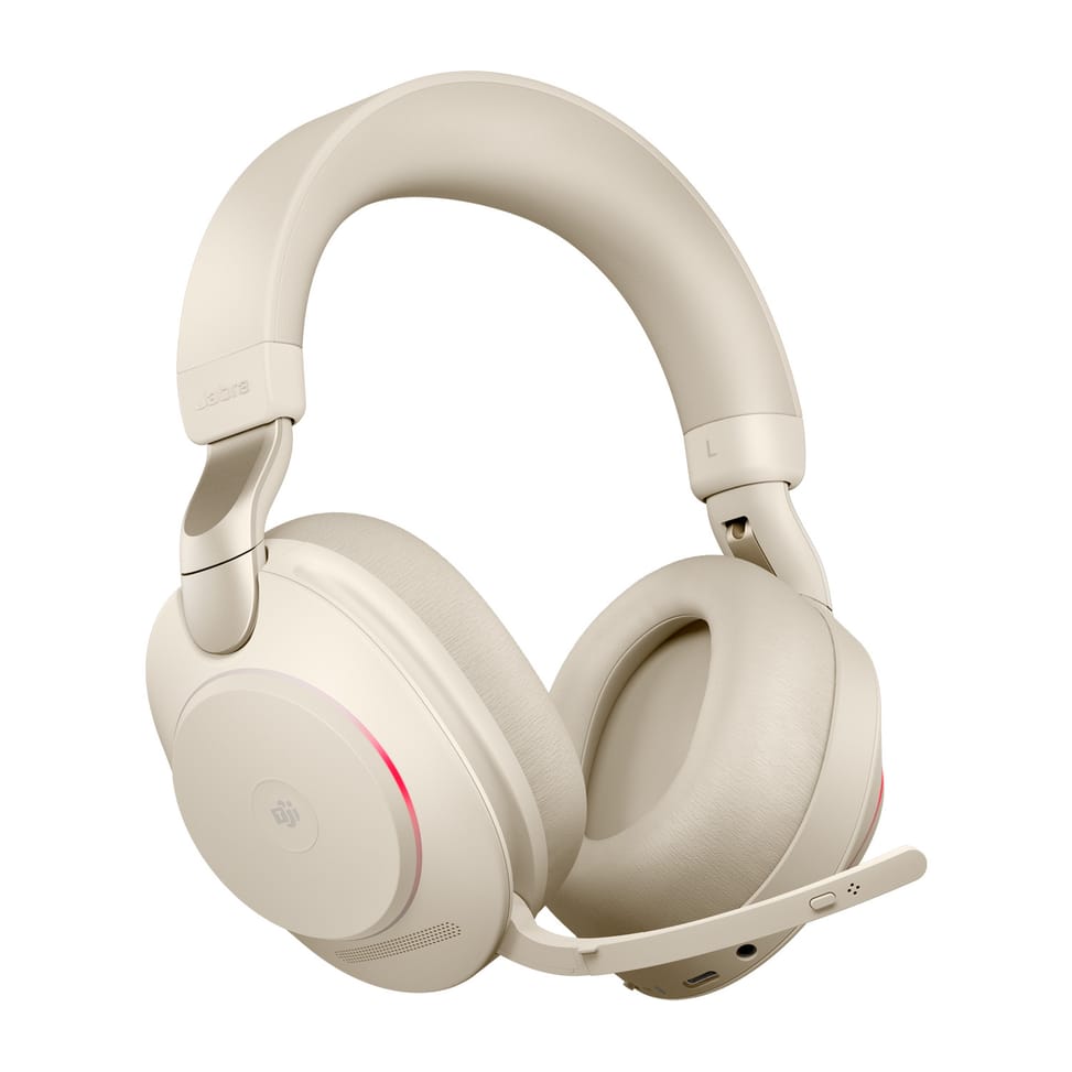 Micro-casque sans fil Jabra Evolve2 85 MS Stereo - beige (28599-999-998) — image 4