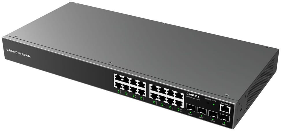 Grandstream GWN7802 Managed Switch 16 Gigabit Ports + 4 SFP Ports — image 1