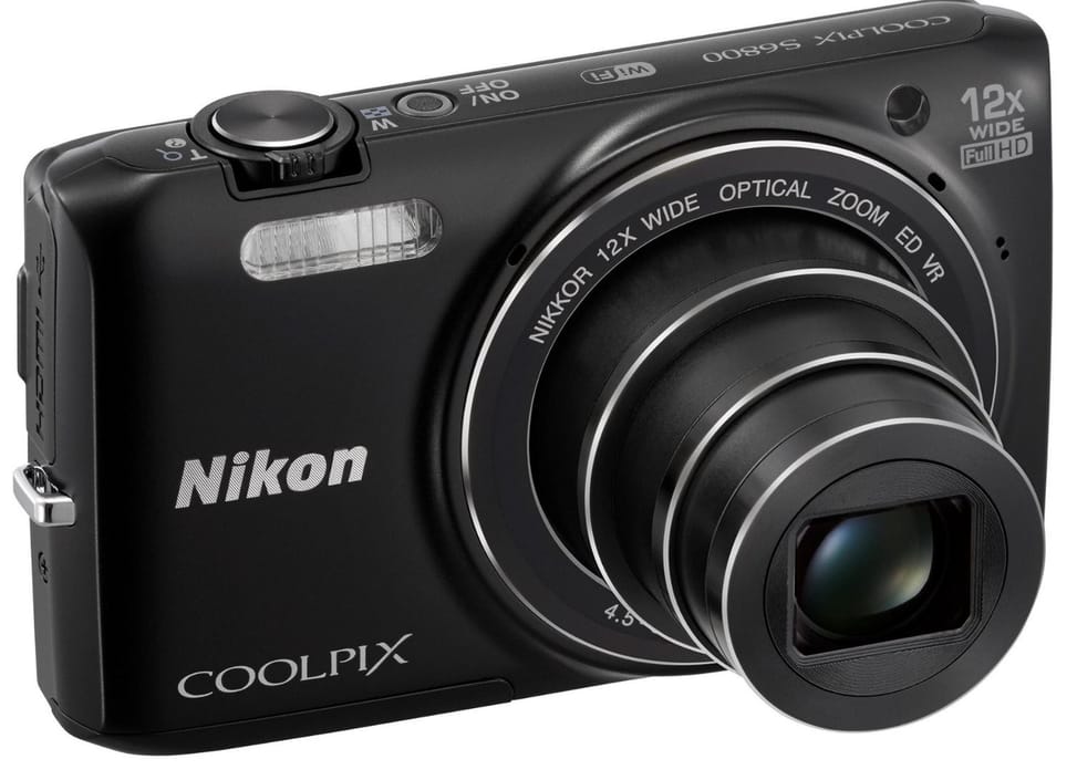 Appareil photo Nikon Coolpix S6800 - 16MP /12X + Etui et Carte SD offerts — image 1