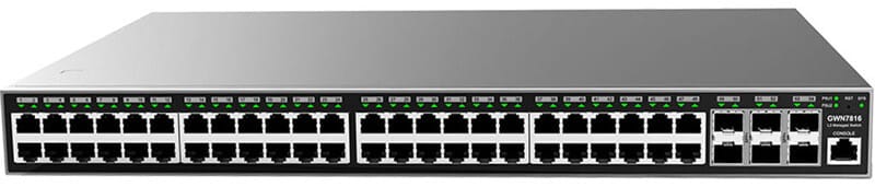 Grandstream GWN7816P Managed Switch 48 Gigabit PoE Ports + 6 SFP Ports — image 1