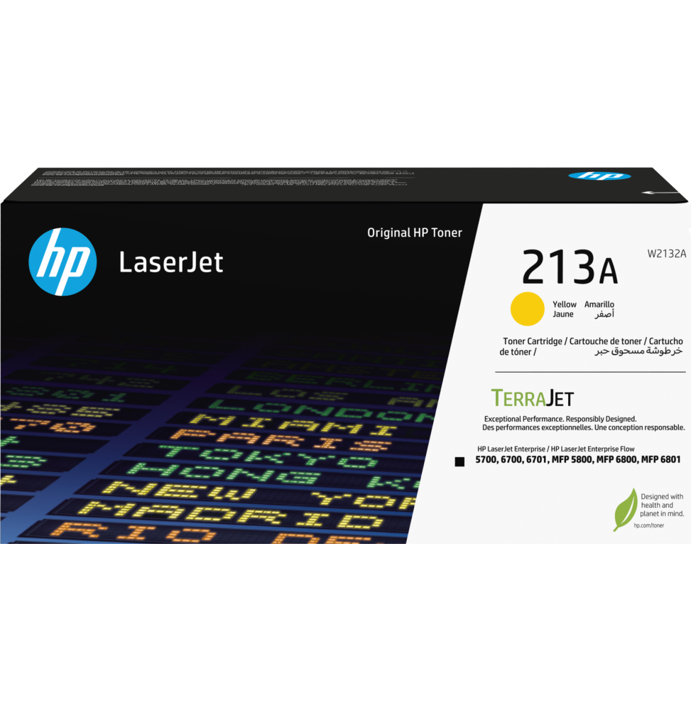HP 213A Jaune (W2132A) - Toner HP LaserJet d'origine